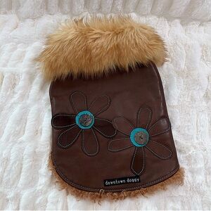 Downtown Doggy Luxury Leather Dog Coat